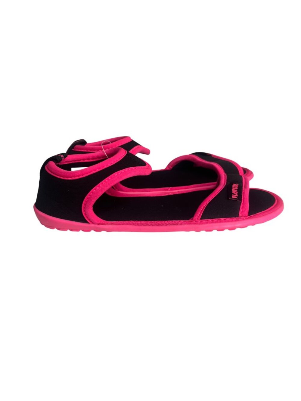 FlopEze Sandals Size 5/6 Black Pink Light Active Waterproof Summer